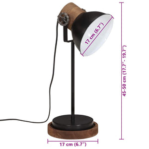 Schwarze Schreibtischlampe E27 25W