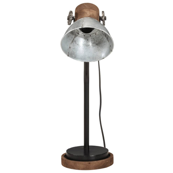 Vintage Silber Schreibtischlampe E27