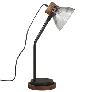 Vintage Silber Schreibtischlampe E27