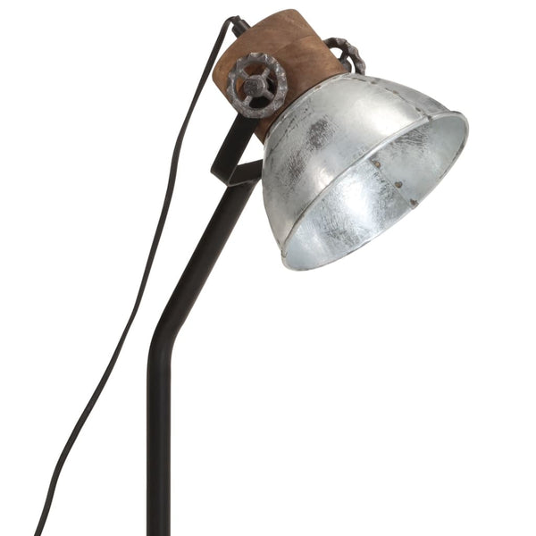 Vintage Silber Schreibtischlampe E27