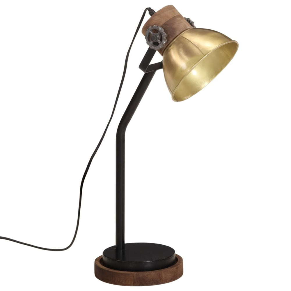 Schreibtischlampe Antik-Messing E27 25W