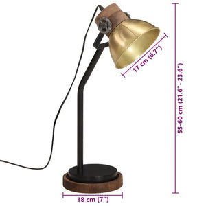 Schreibtischlampe Antik-Messing E27 25W