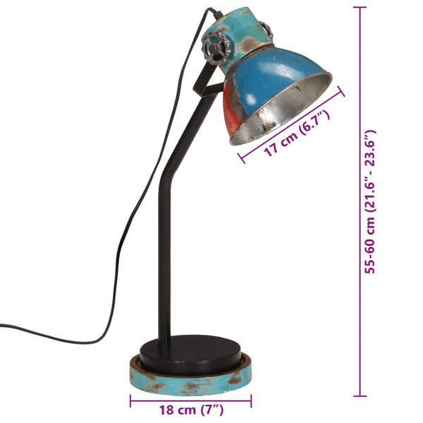 Mehrfarbige Schreibtischlampe E27 25W
