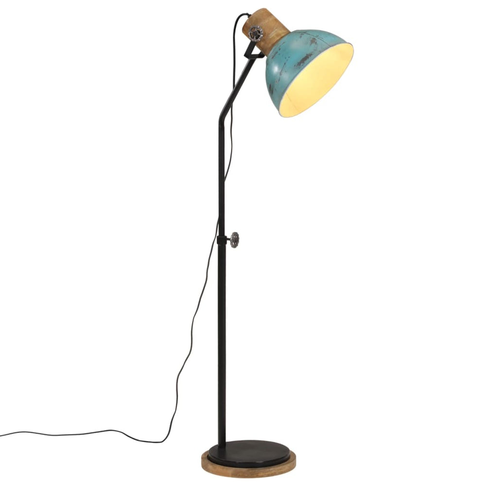 Blaue Stehlampe, E27, 25 W, 100-150 cm