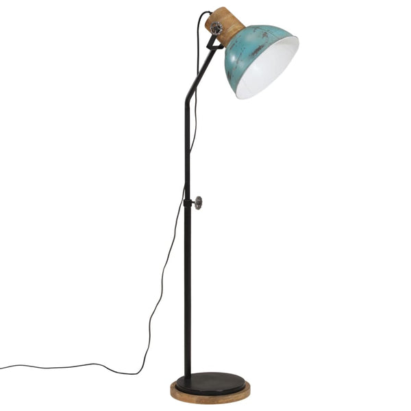 Blaue Stehlampe, E27, 25 W, 100-150 cm