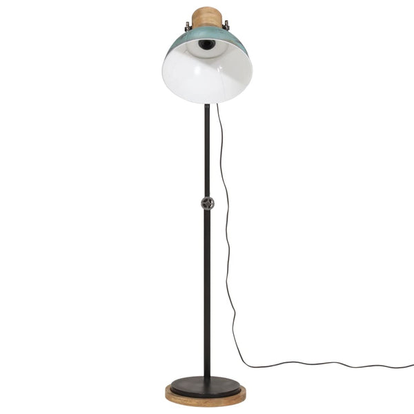 Blaue Stehlampe, E27, 25 W, 100-150 cm