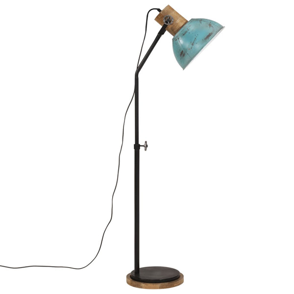Blaue Stehlampe, E27, 25 W, 100-150 cm