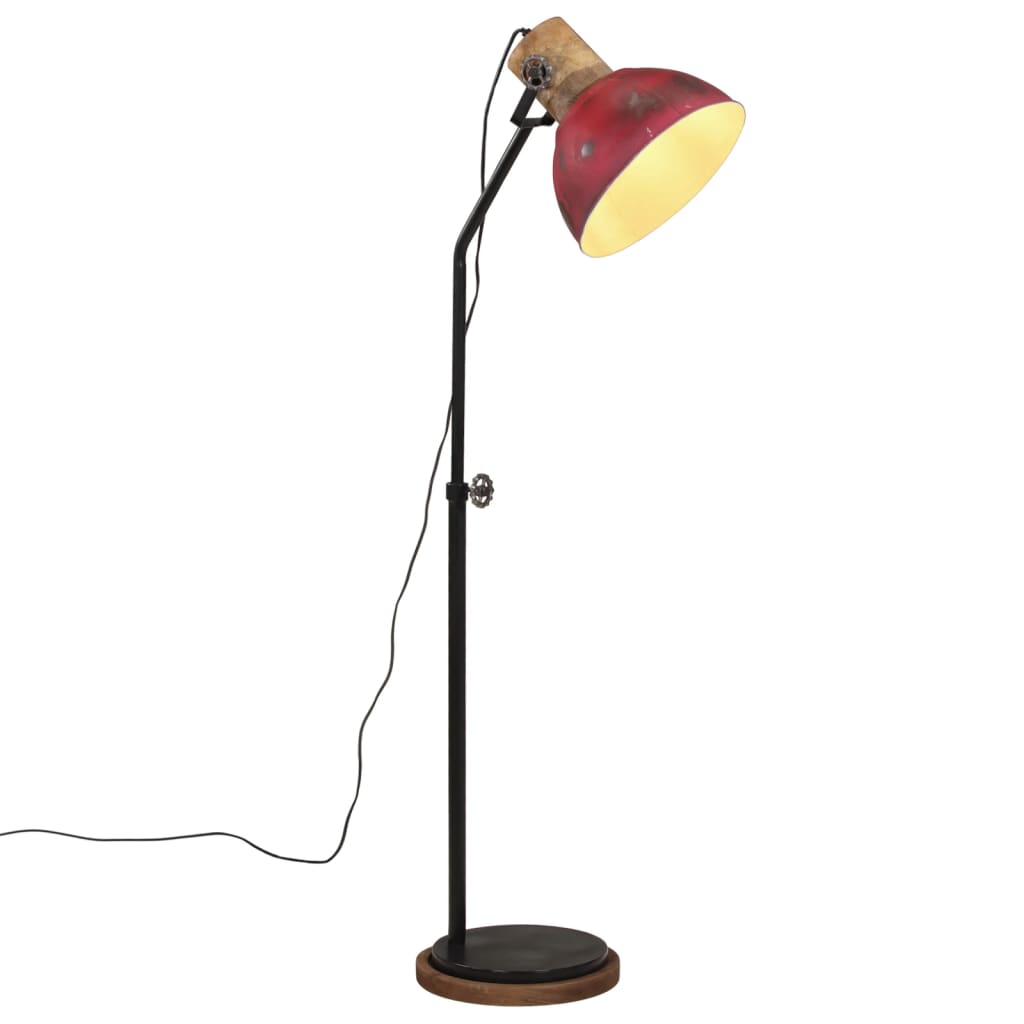 Rote Stehlampe 25W E27, 100-150cm