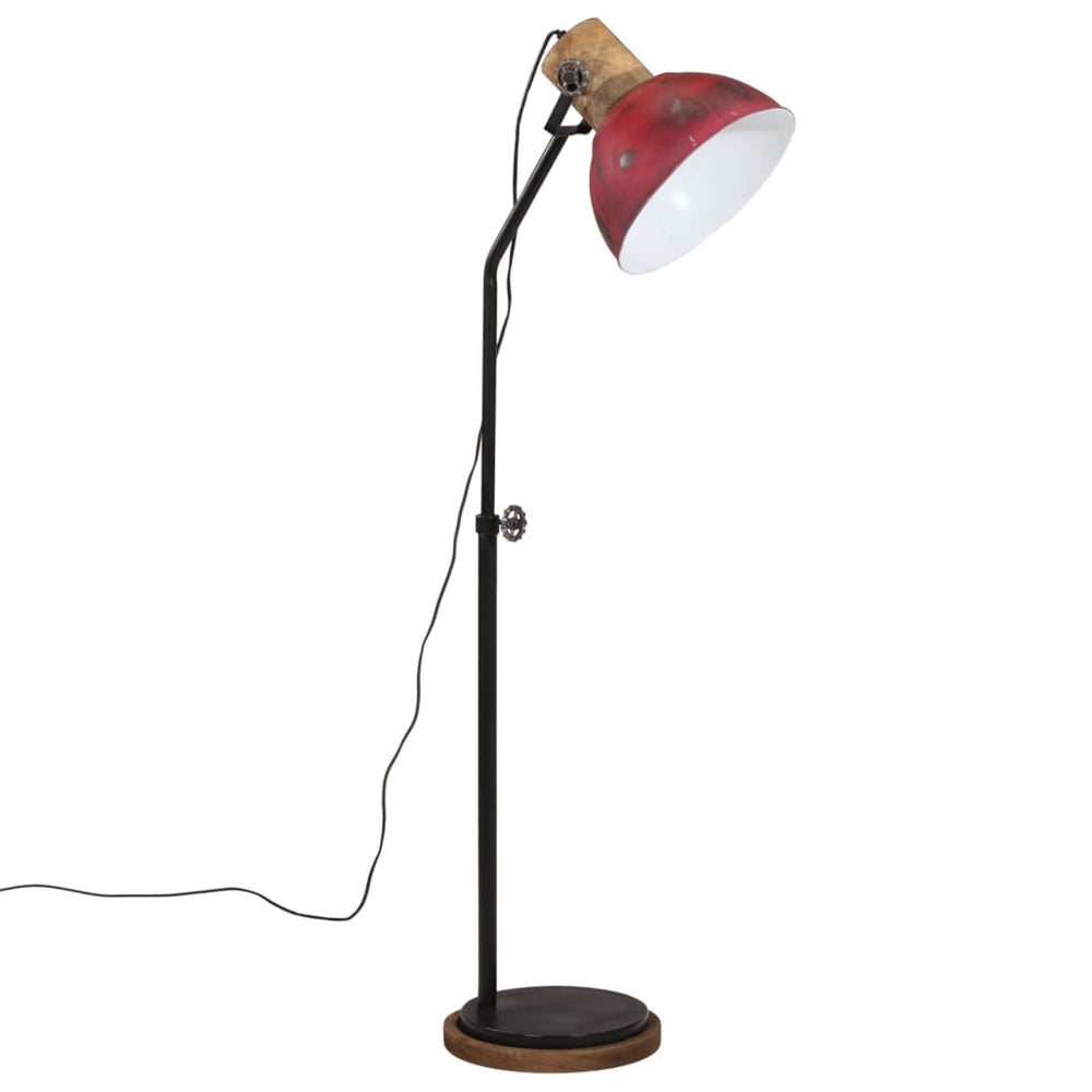 Rote Stehlampe 25W E27, 100-150cm