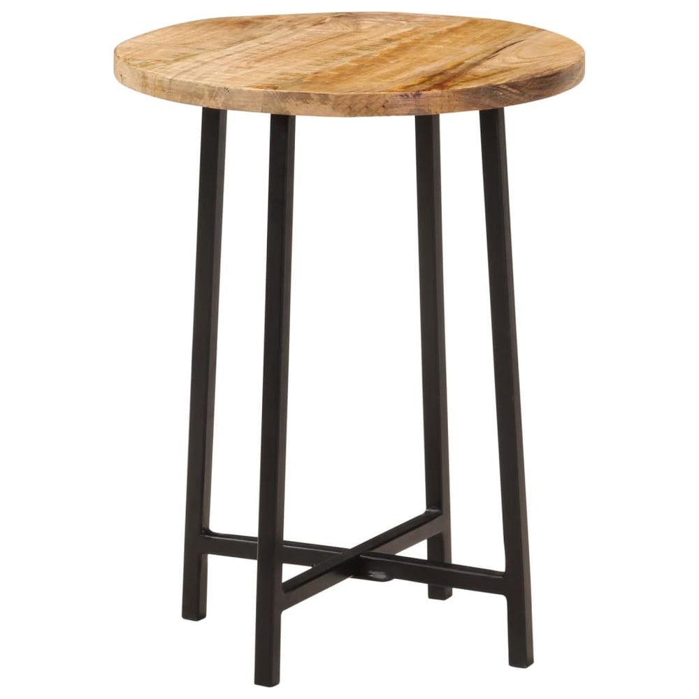 vidaXL Coffee Table 35x35x45 cm Solid Mango Wood and Iron