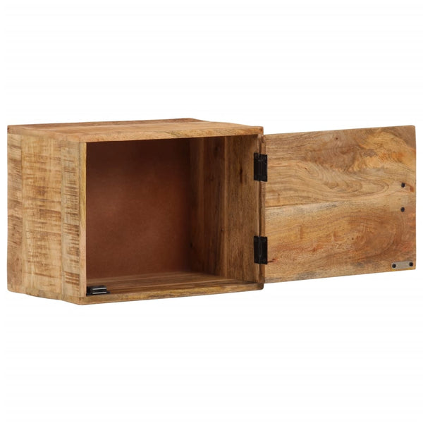 Wand-Nachttisch Mango Massivholz 40x30x25 cm
