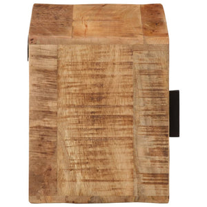 Wand-Nachttisch Mango Massivholz 40x30x25 cm