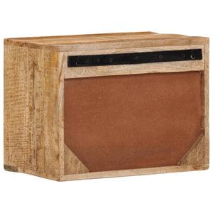 Wand-Nachttisch Mango Massivholz 40x30x25 cm