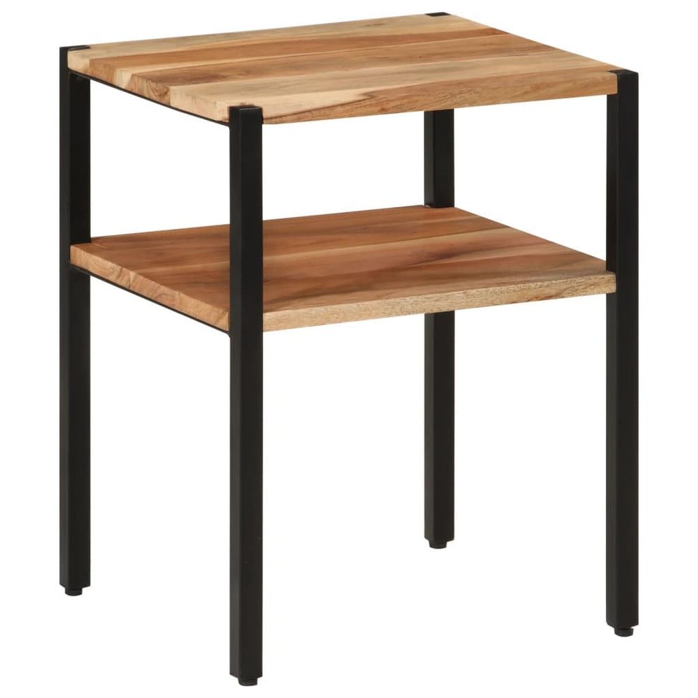 Akazie Beistelltisch 35x35 Massivholz
