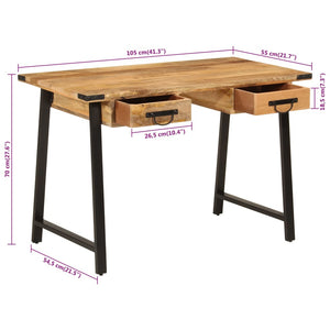 Massivholz Schreibtisch mit Schubladen