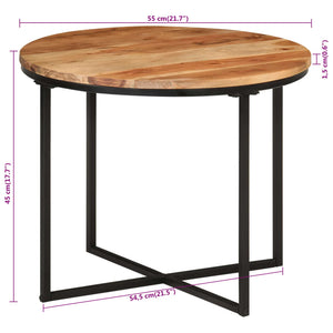 Couchtisch Akazie Massivholz 55x55 cm