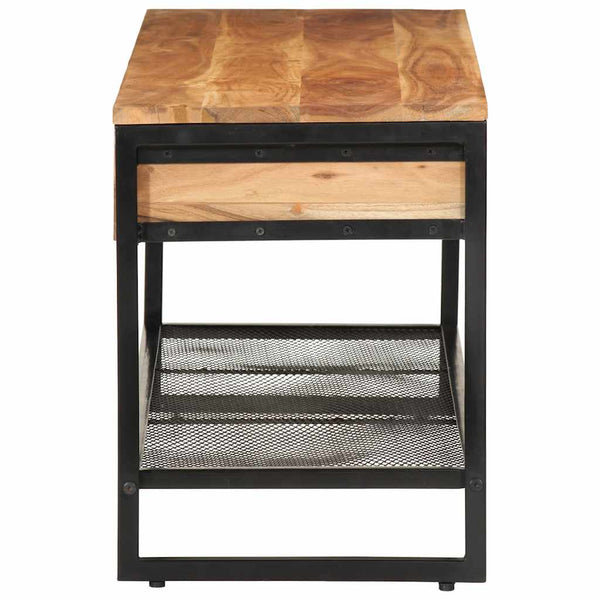 Schuhbank Akazie Massivholz 110cm