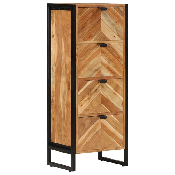 Akazie Badschrank Massivholz 40x30x100 cm