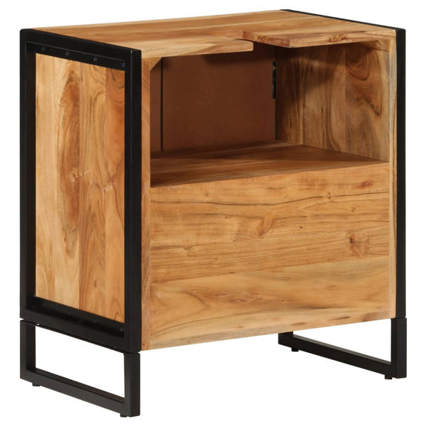 Badschrank Akazie Massivholz 55x60 cm