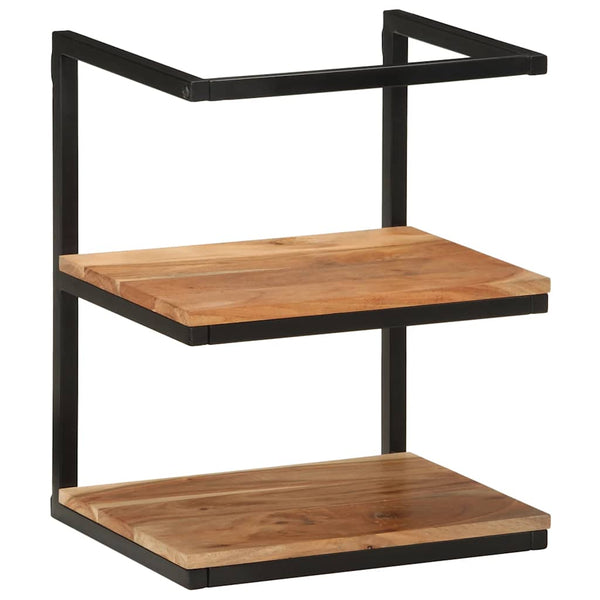 Wandregal Akazie Massivholz 40x30x50 cm