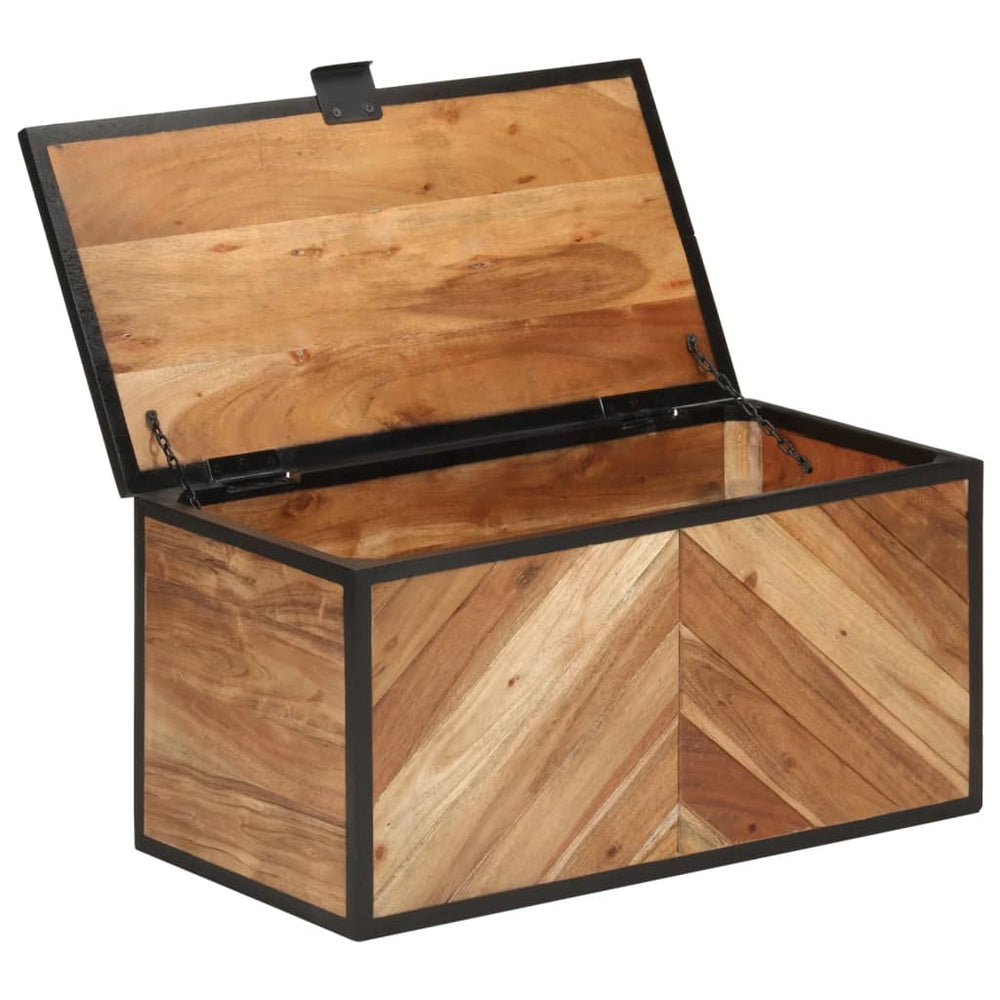 Truhe Akazie Massivholz 60x30x30cm