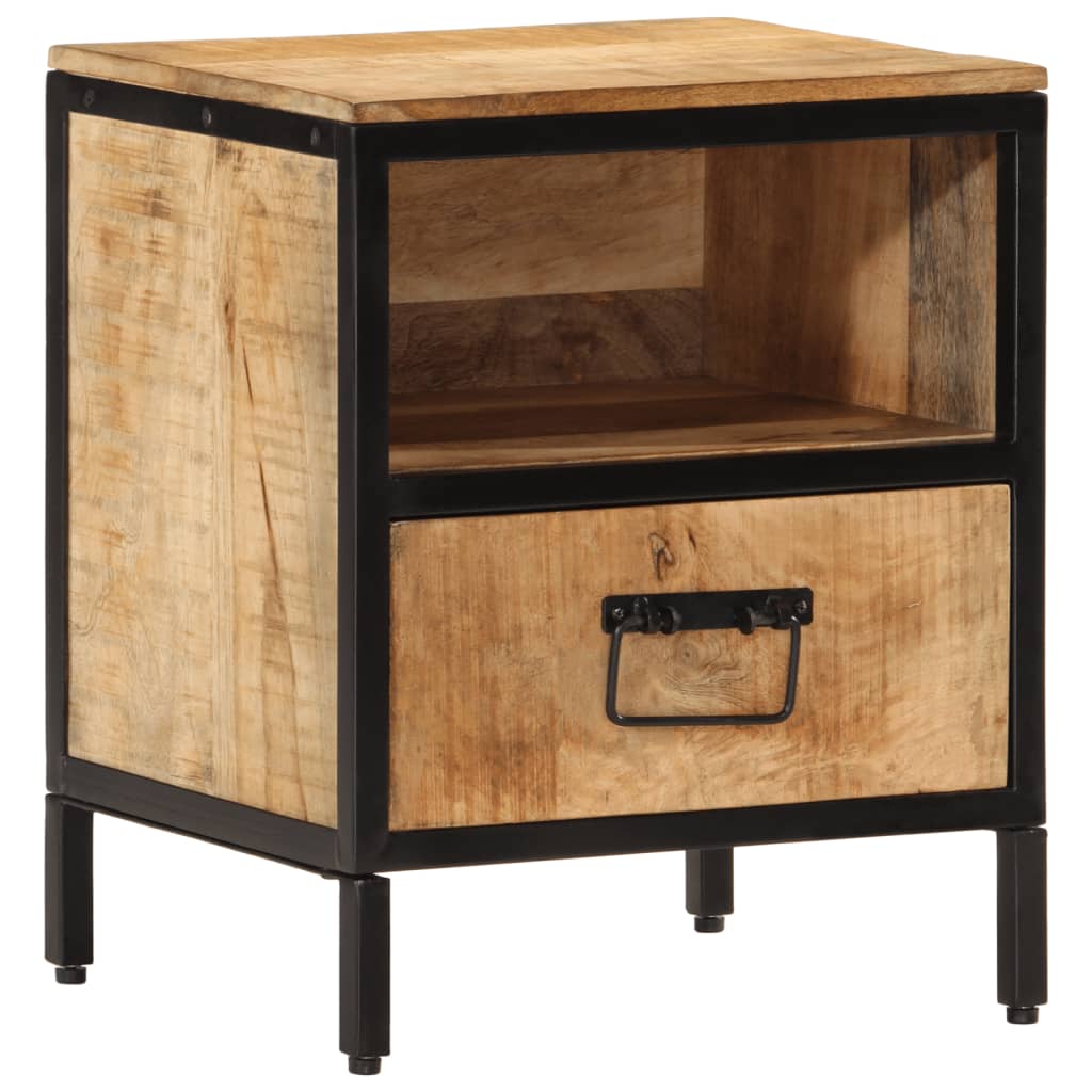 Mango Nachttisch Massivholz 40x35x50 cm