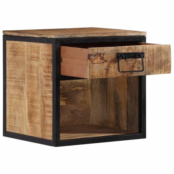 Mango Nachttisch Massivholz 40x35x40 cm