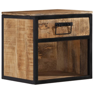 Mango Nachttisch Massivholz 40x35x40 cm