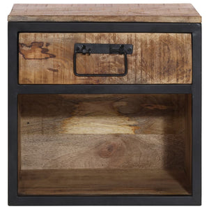 Mango Nachttisch Massivholz 40x35x40 cm