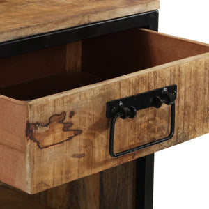 Mango Nachttisch Massivholz 40x35x40 cm