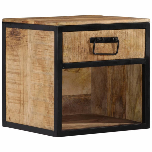 Mango Nachttisch Massivholz 40x35x40 cm