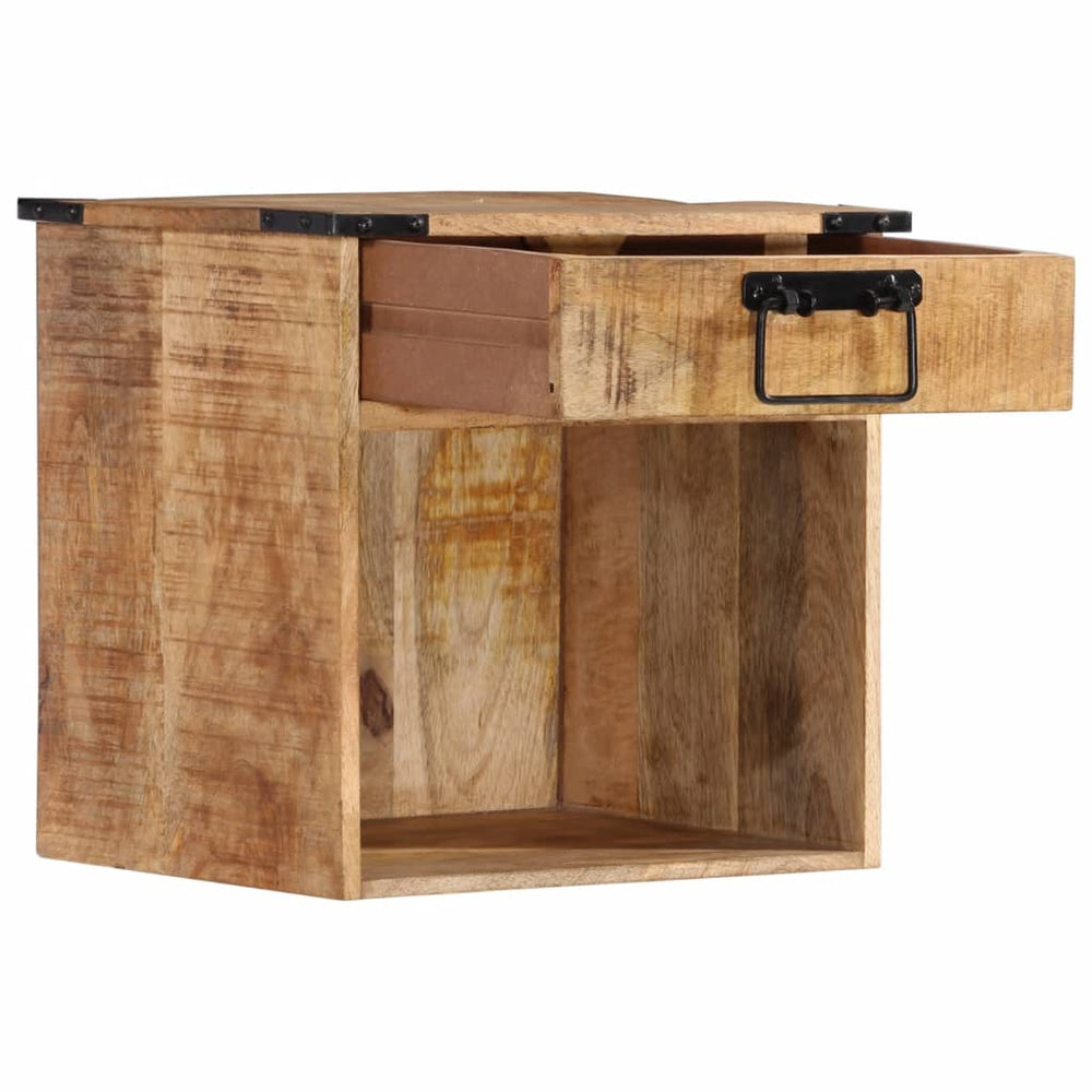 vidaXL Nightstand 40x30x37 cm Solid Mango Wood