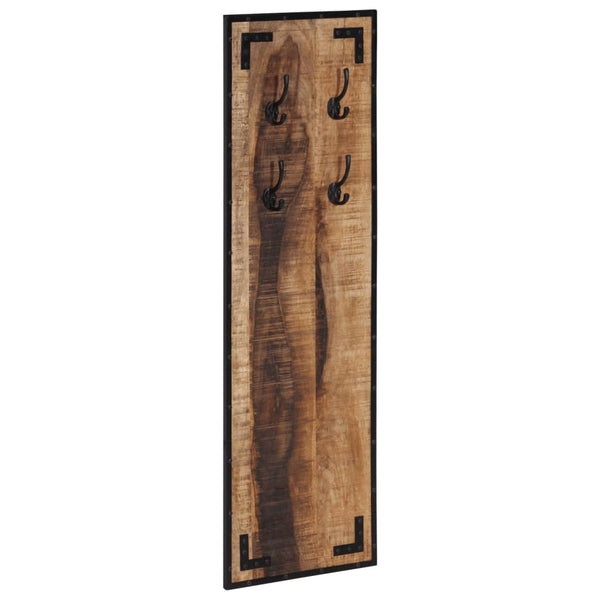 Garderobe aus Mangoholz, 4 Haken, 110 cm