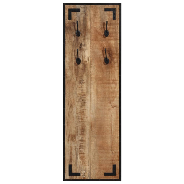 Garderobe aus Mangoholz, 4 Haken, 110 cm
