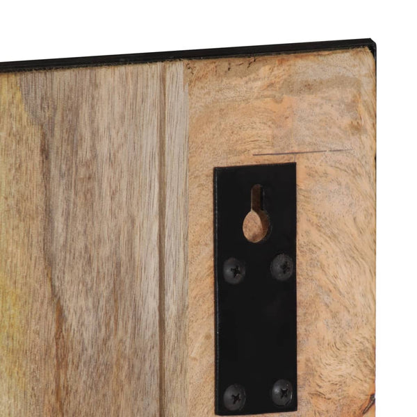 Garderobe aus Mangoholz, 4 Haken, 110 cm