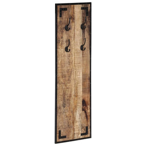 Garderobe aus Mangoholz, 4 Haken, 110 cm