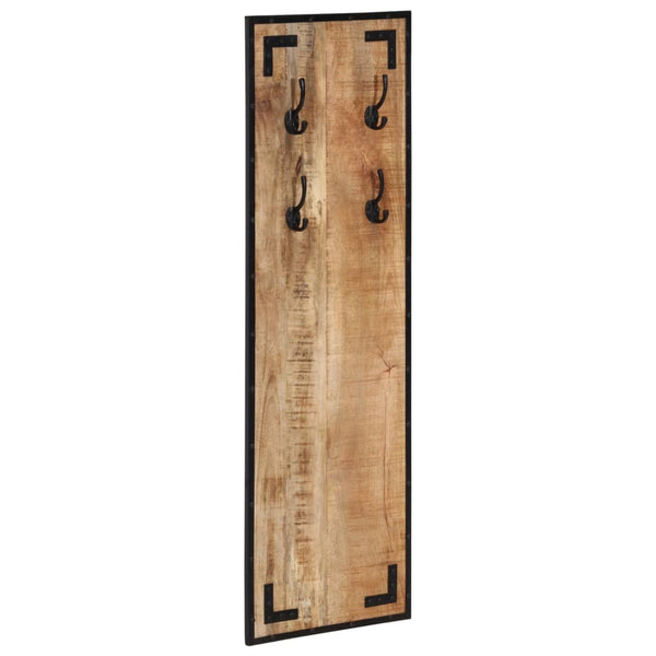 Garderobe aus Mangoholz, 4 Haken, 110 cm