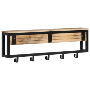 Garderobe aus Mangoholz, 87 cm