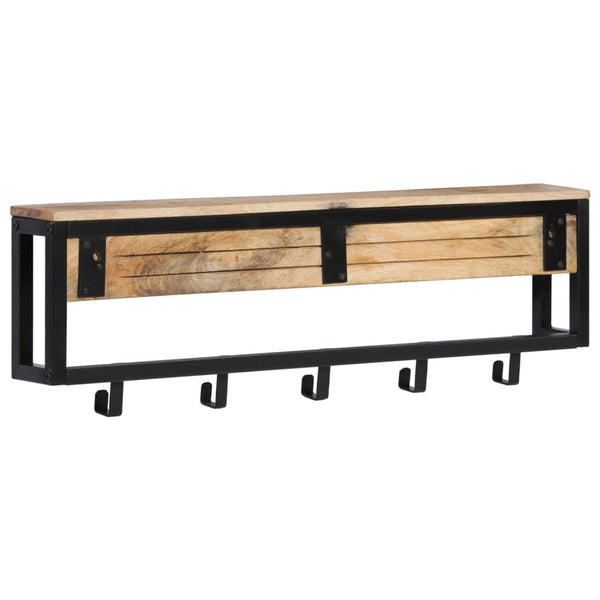 Garderobe aus Mangoholz, 87 cm