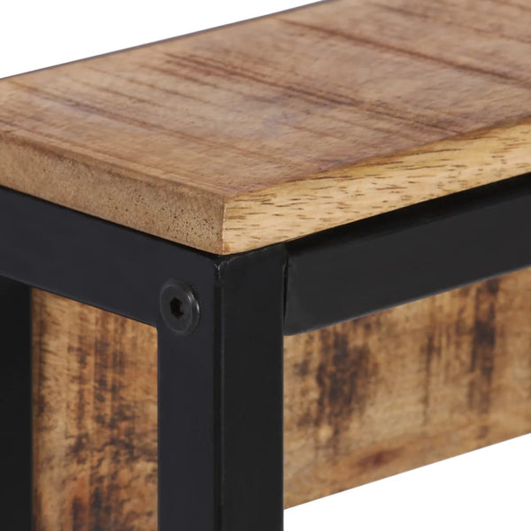Garderobe aus Mangoholz, 87 cm