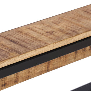Garderobe aus Mangoholz, 87 cm