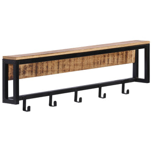 Garderobe aus Mangoholz, 87 cm