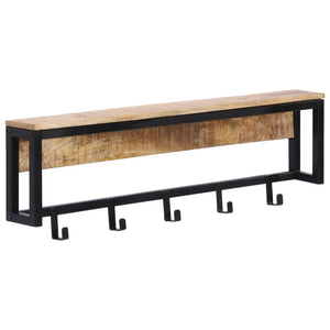 Garderobe aus Mangoholz, 87 cm