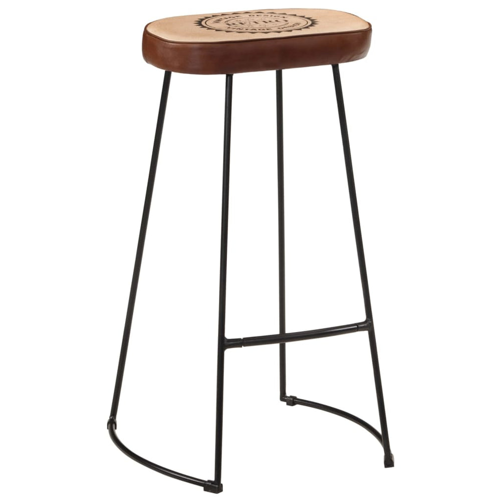 Barhocker 2er Set Dunkelbraun