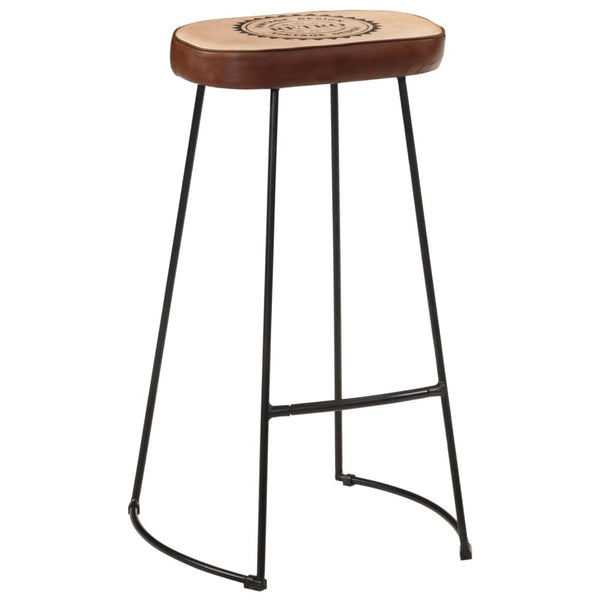 Barhocker 2er Set Dunkelbraun