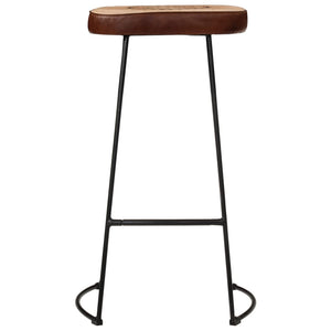 Barhocker 2er Set Dunkelbraun