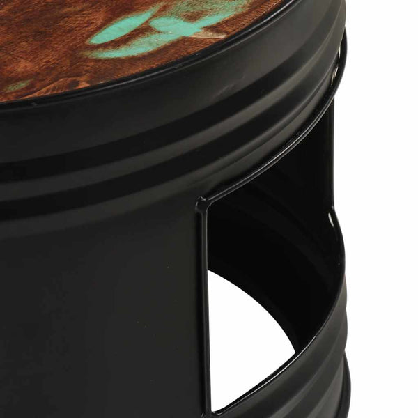 Beistelltische Fass-Design 3er Set Altholz
