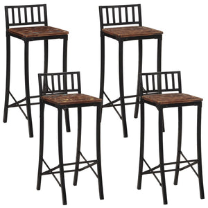 Barstühle 4er Set Altholz Massiv