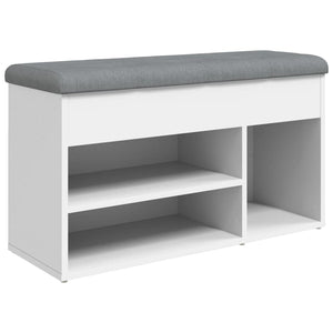 Schuhbank Weiß mit Stauraum
