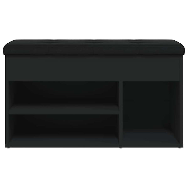 Schuhbank Schwarz mit Stauraum
